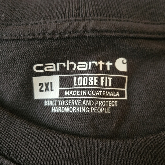 Carhartt Men's Loose Fit Black T Shirt Size 2XL - Picture 3 of 6